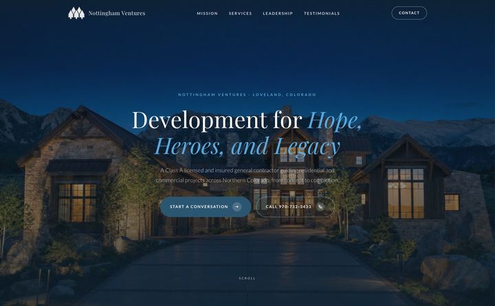 Nottingham homepage concept