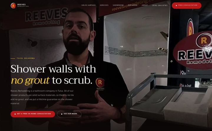 Reeves Remodeling homepage concept