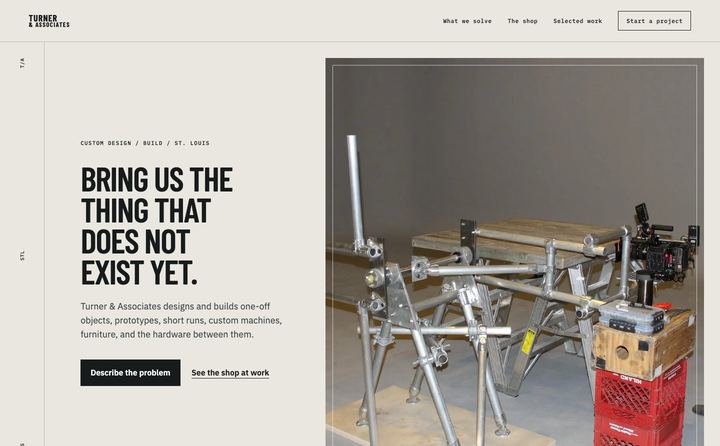 Turner & Associates homepage concept