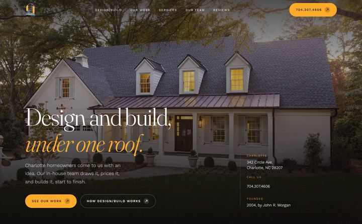 Urban Building Group homepage concept
